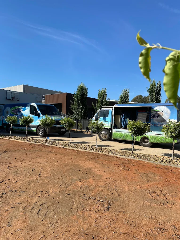 Carpet Tek fleet of vans ready to service the Mildura region